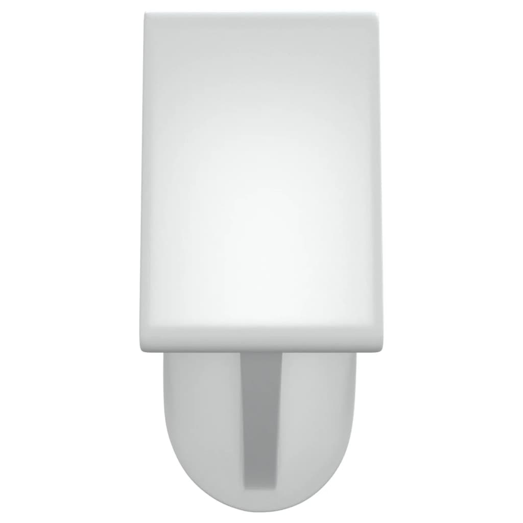 Gordijnrails 2 st 60-105 cm aluminium wit en zilverkleurig