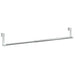 Gordijnrails 2 st 40-60 cm aluminium wit en zilverkleurig