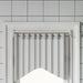 Gordijnrails 2 st 40-60 cm aluminium wit en zilverkleurig
