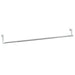 Gordijnrails 2 st 60-105 cm aluminium wit en zilverkleurig