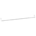 Gordijnrails 2 st 90-135 cm aluminium wit en zilverkleurig