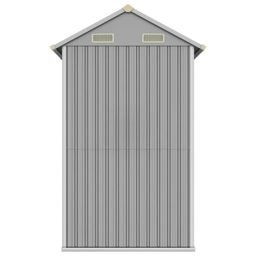 Tuinhuis Lichtgrijs 192x152,5x237 cm Gegalvaniseerd Staal