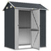 Tuinhuis Antraciet 192x152,5x237 cm Gegalvaniseerd Staal