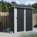 Tuinhuis Antraciet 192x152,5x237 cm Gegalvaniseerd Staal
