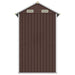 Tuinschuur 192x152,5x237 cm gegalvaniseerd staal bruin