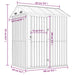 Tuinschuur 192x152,5x237 cm gegalvaniseerd staal bruin