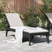 Ligbed 186x60x29 cm polypropeen antracietkleurig