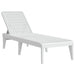 Ligbed 186x60x29 cm polypropeen wit