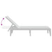 Ligbed 186x60x29 cm polypropeen wit