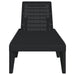 Ligbed 186x60x29 cm polypropeen antracietkleurig