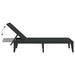 Ligbed 186x60x29 cm polypropeen antracietkleurig