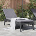Ligbed 186x60x29 cm polypropeen antracietkleurig