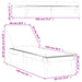 Ligbed met kussen 186x60x29 cm polypropeen antracietkleurig