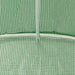 Tuinkas met stalen frame 16 m² 8x2x2 m groen