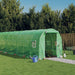 Tuinkas met stalen frame 16 m² 8x2x2 m groen