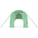 Tuinkas met stalen frame 20 m² 10x2x2 m groen
