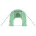 Tuinkas met stalen frame 24 m² 12x2x2 m groen