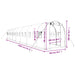 Tuinkas met stalen frame 28 m² 14x2x2 m groen
