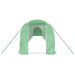 Tuinkas met stalen frame 28 m² 14x2x2 m groen