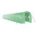 Tuinkas met stalen frame 36 m² 18x2x2 m groen