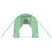 Tuinkas met stalen frame 36 m² 18x2x2 m groen