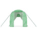 Tuinkas met stalen frame 40 m² 20x2x2 m groen