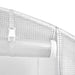 Tuinkas met stalen frame 24 m² 12x2x2 m wit