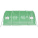 Tuinkas met stalen frame 12 m² 4x3x2 m groen