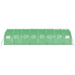 Tuinkas met stalen frame 24 m² 8x3x2 m groen
