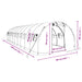 Tuinkas met stalen frame 30 m² 10x3x2 m groen