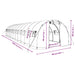 Tuinkas met stalen frame 36 m² 12x3x2 m groen