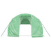 Tuinkas met stalen frame 42 m² 14x3x2 m groen