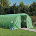 Tuinkas met stalen frame 42 m² 14x3x2 m groen