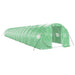 Tuinkas met stalen frame 54 m² 18x3x2 m groen