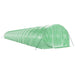 Tuinkas met stalen frame 60 m² 20x3x2 m groen