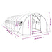 Tuinkas met stalen frame 24 m² 8x3x2 m wit