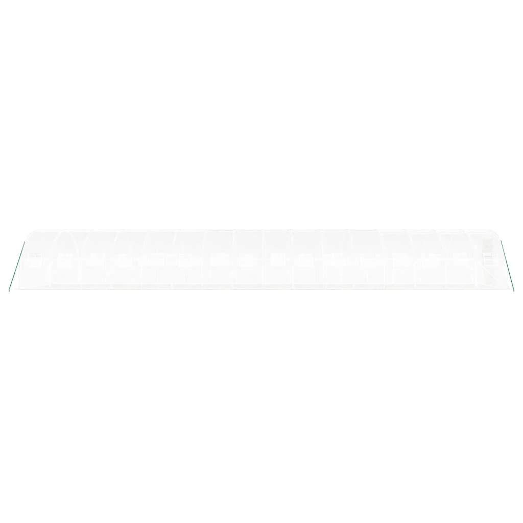 Tuinkas met stalen frame 48 m² 16x3x2 m wit