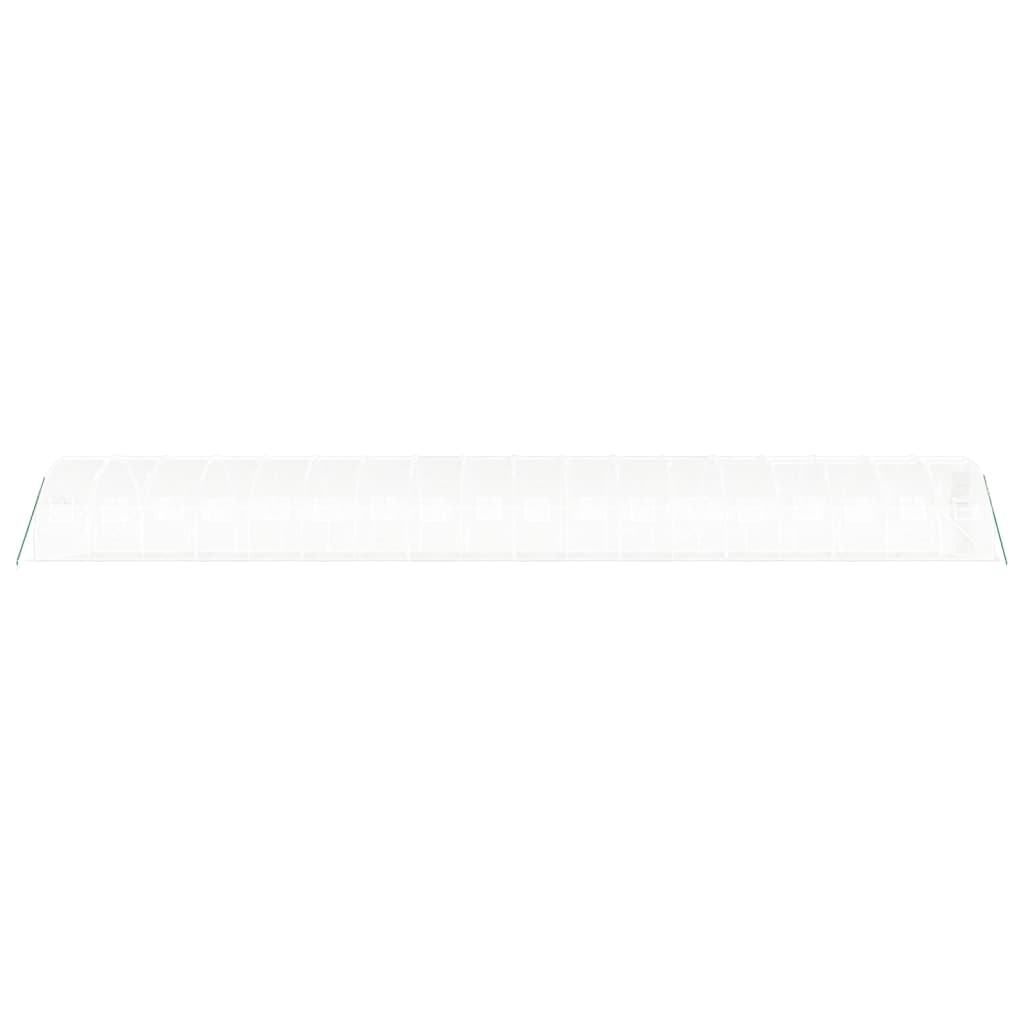 Tuinkas met stalen frame 54 m² 18x3x2 m wit
