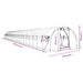 Tuinkas met stalen frame 72 m² 24x3x2 m wit