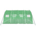 Tuinkas met stalen frame 16 m² 4x4x2 m groen