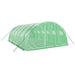 Tuinkas met stalen frame 24 m² 6x4x2 m groen