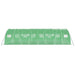 Tuinkas met stalen frame 32 m² 8x4x2 m groen