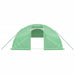 Tuinkas met stalen frame 48 m² 12x4x2 m groen