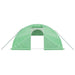 Tuinkas met stalen frame 80 m² 20x4x2 m groen