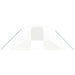 Tuinkas met stalen frame 24 m² 6x4x2 m wit