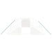 Tuinkas met stalen frame 32 m² 8x4x2 m wit