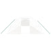 Tuinkas met stalen frame 40 m² 10x4x2 m wit