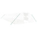 Tuinkas met stalen frame 48 m² 12x4x2 m wit