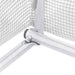 Tuinkas met stalen frame 48 m² 12x4x2 m wit