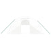 Tuinkas met stalen frame 56 m² 14x4x2 m wit